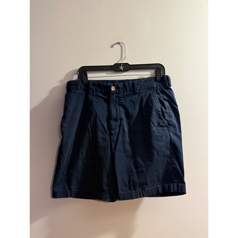 Vineyard Vines Mens 32 Navy Blue 9 Inch Breaker Shorts Stretch Cotton Chino